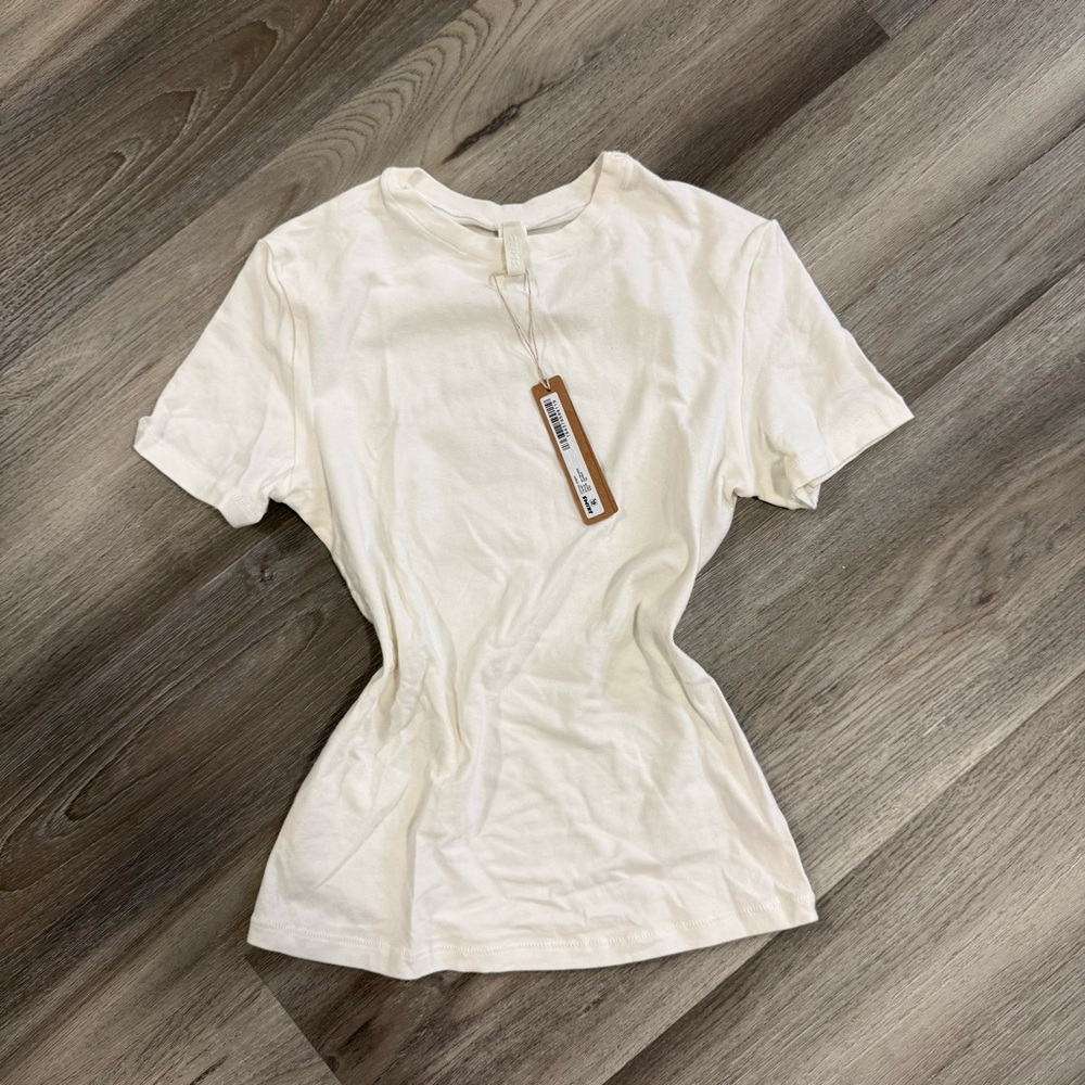 SKIMS Cotton Jersey Short Sleeve Tee MARBLE